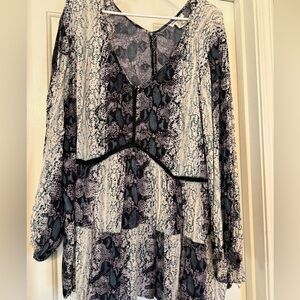 Snake print woman’s blouse